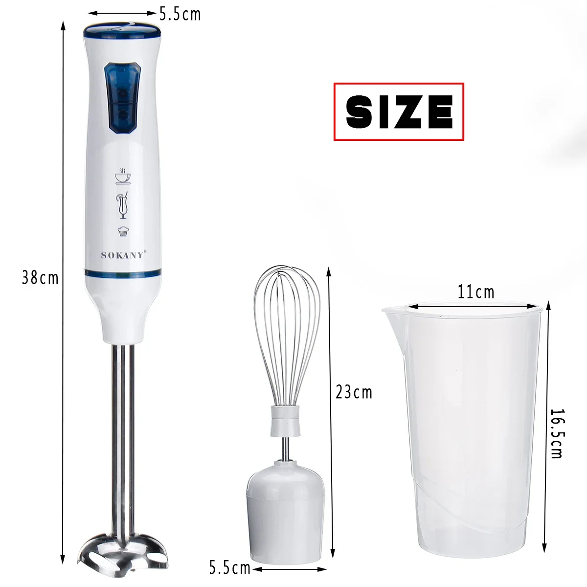 1000W Electric Hand Blender Mixer Juicer Baby Food Grinder Vegetables 2