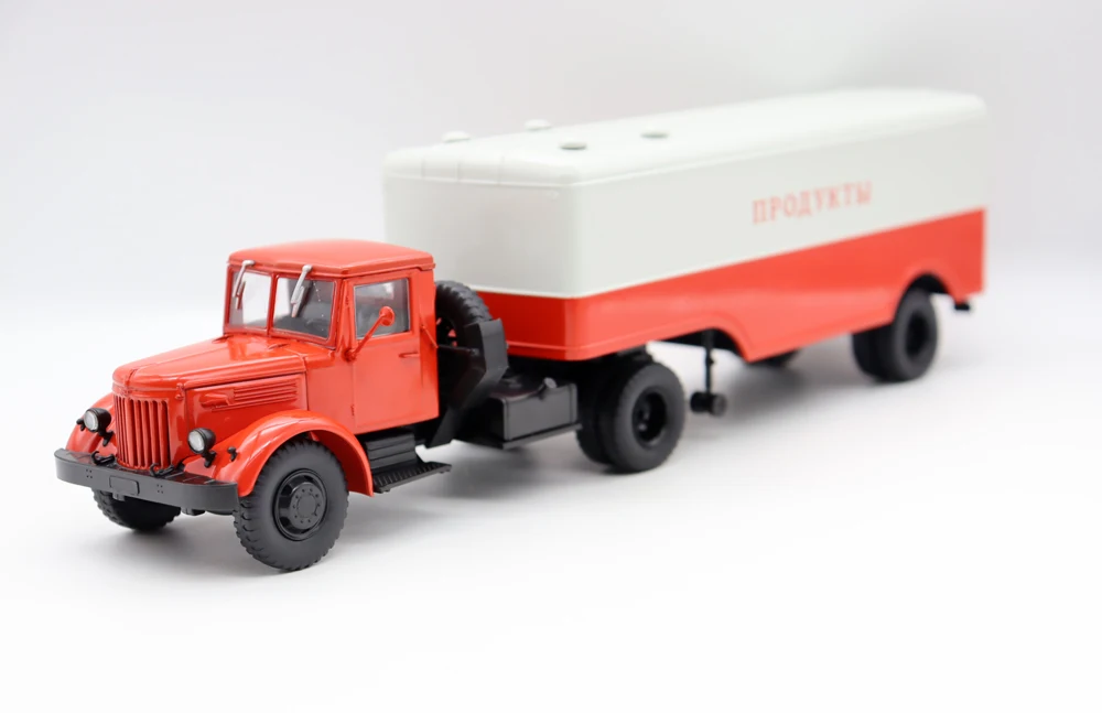 Nuovi Modelli 1:43 Maz-200B Con Rimorchio Maz-5217 Camion Urss Pressofusi Da Collezione
