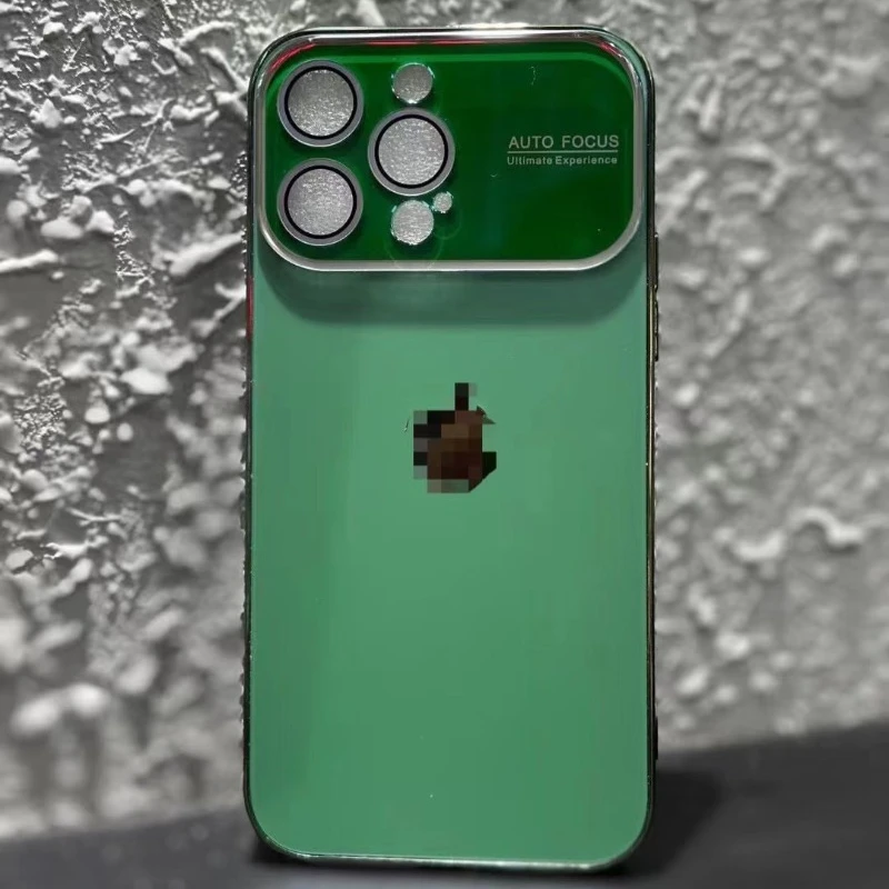 เคสไอโฟน Suitable for IPhone 14/15/16 Promax Phone Case Electroplating Original Machine Feel Full Package Shell Case Large Window Frosted 5