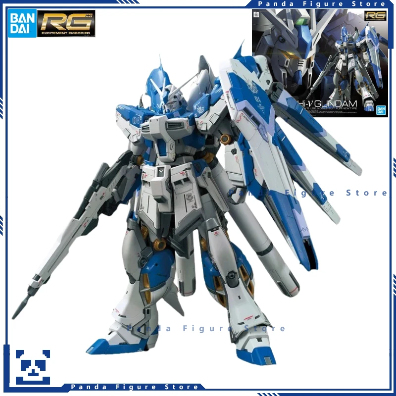 

In Stock Bandai RG Hi-V-Gundam 1/144 RX-93-ν2 Action Figure GUNPLA Boys Toy Mecha Model Gift Assembly Kit Collectible
