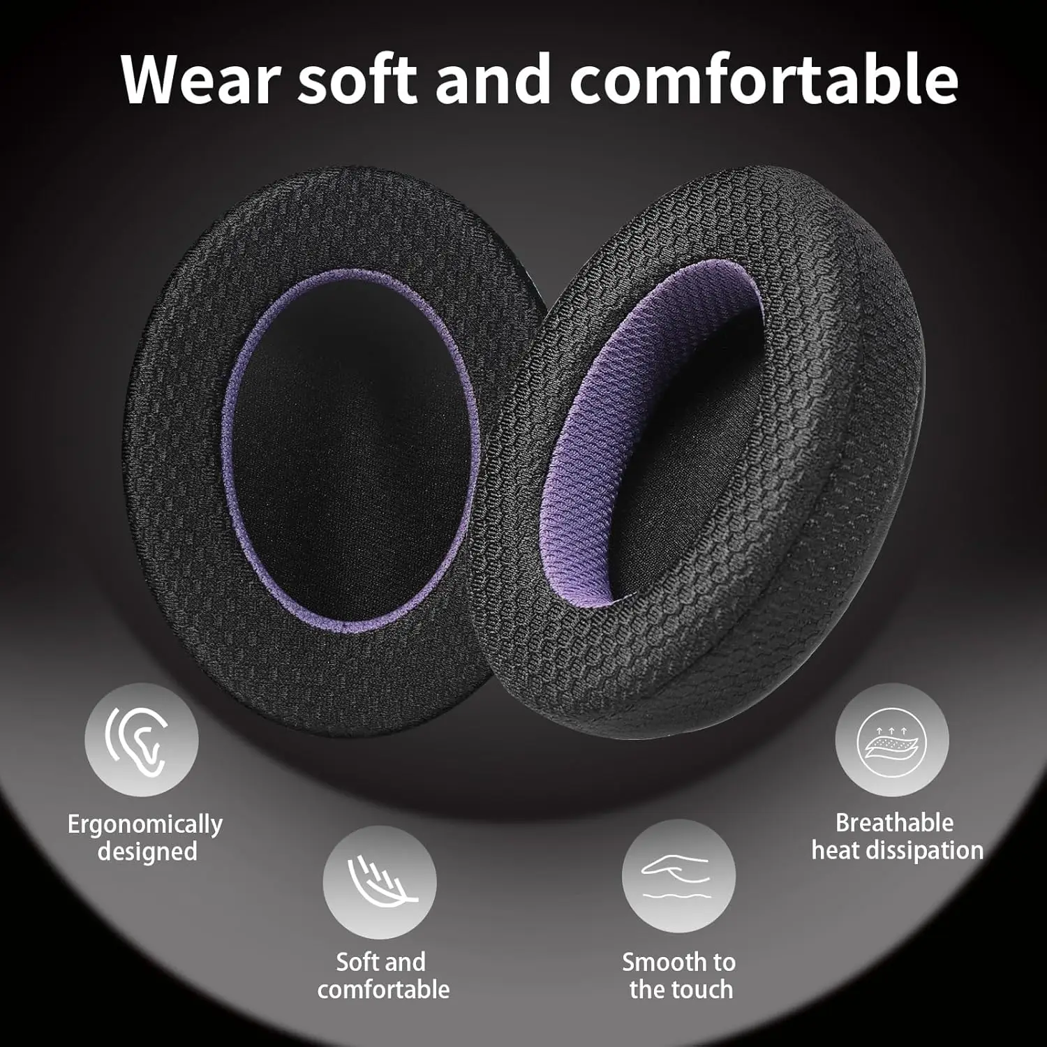 Replacement Ear pads for Sony WH-XB910N Headphones Skin-Friendly Cotton Memory Foam Ear Cushions High Quality Earpads headset