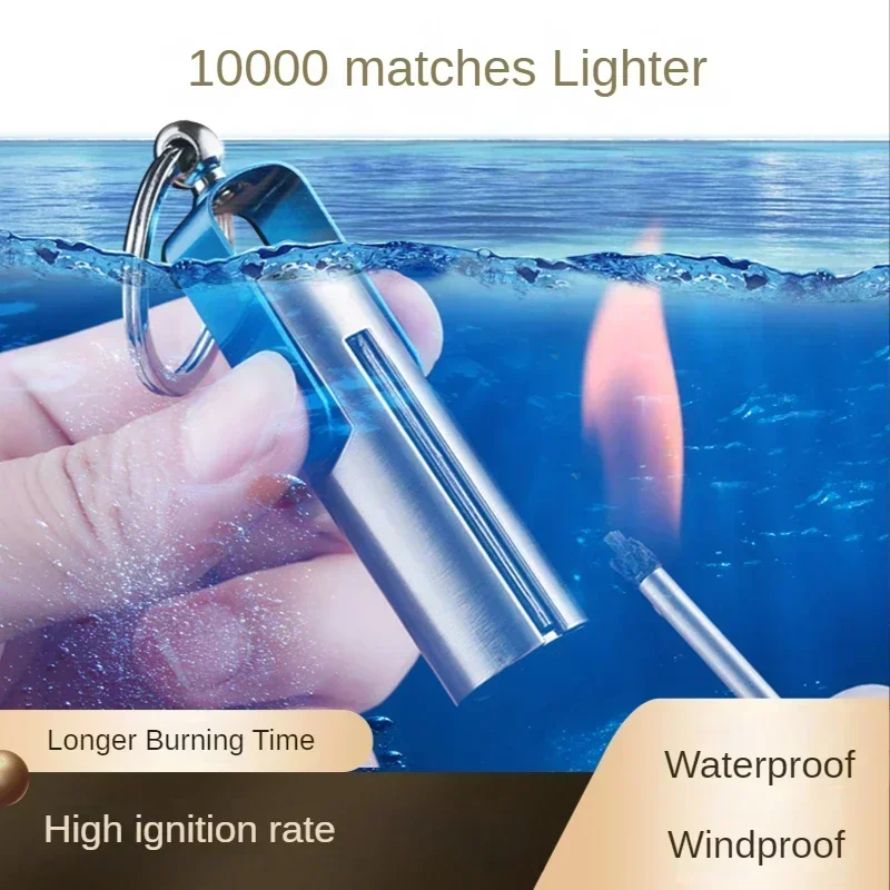 

Match Lighter, Keychain Cigarette Lighter, Metal Smoking Accessories, Torch Kerosene Lighters, Portable Windproof, Matches Gifts