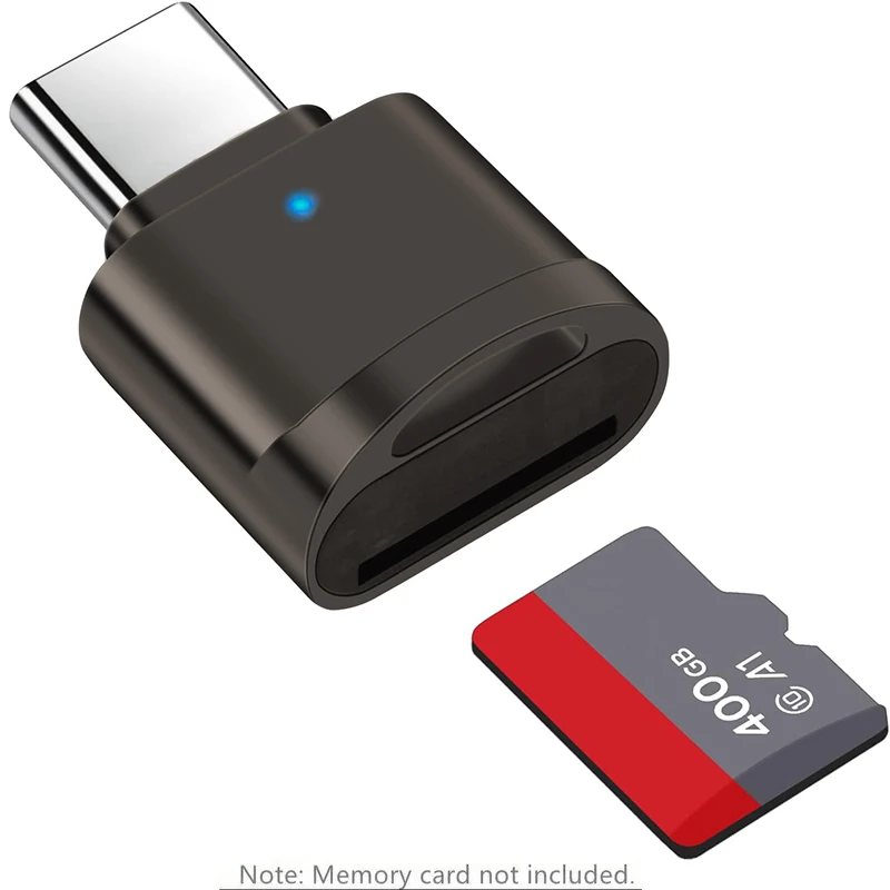 Lector de tarjetas tipo C USB C a tarjeta TF lectura de memoria lector de tarjetas de transferencia de alta velocidad compatible con OTG para computadora portátil, MacBook, Galaxy