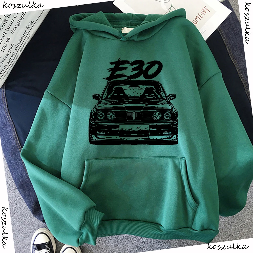 

Baru Musim Gugur Musim Dingin E30 Mobil Hoodies Pria Mobil Gaya Desain Berkerudung Kaus Hoody Pria Hijau Hip Hop Harajuku Hoodie
