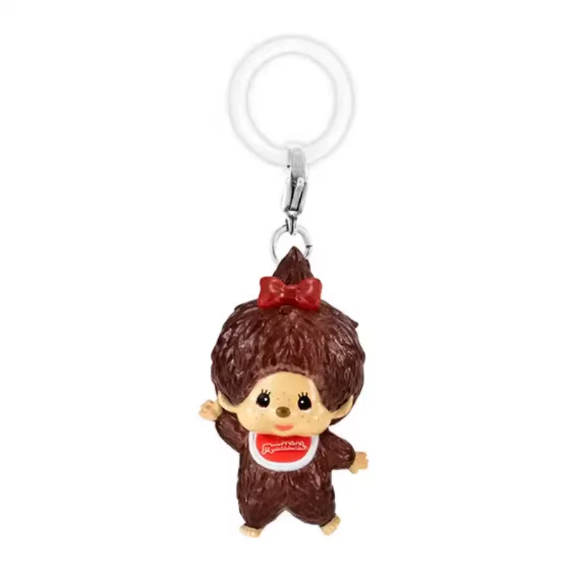 Bandai Original Gashapon Monchhichi Keychain Umbrella Charm Cute