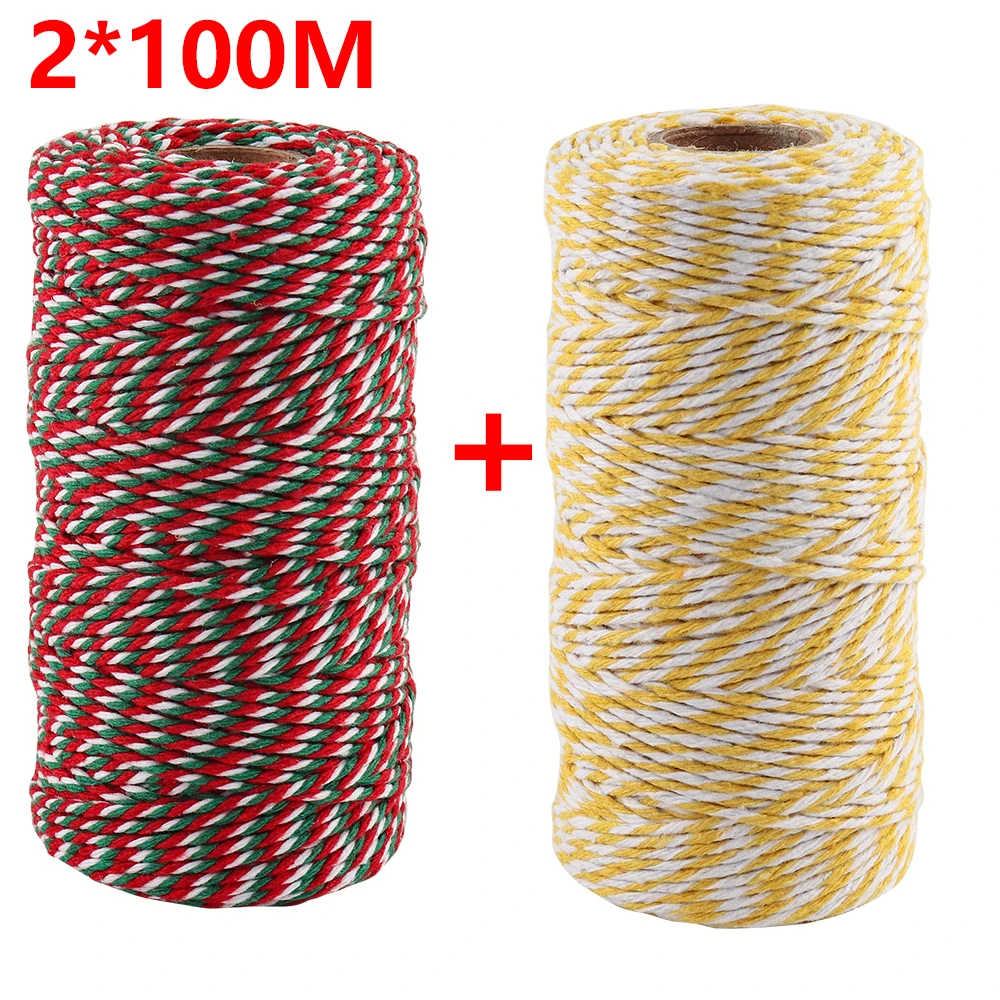 Red Sparkle Hemp Twine