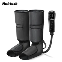 Nekteck Leg Massager Air Compression Calf Wraps Air Pressure Massage for Blood Circulation and Relaxation Lymphatic Drainage