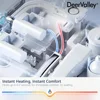 Smart Toilet, Tankless Elongated Electric 1pc Toilet with Smart Bidet, 1.28 GPF for In White with Seat Heating, Remote Control 5