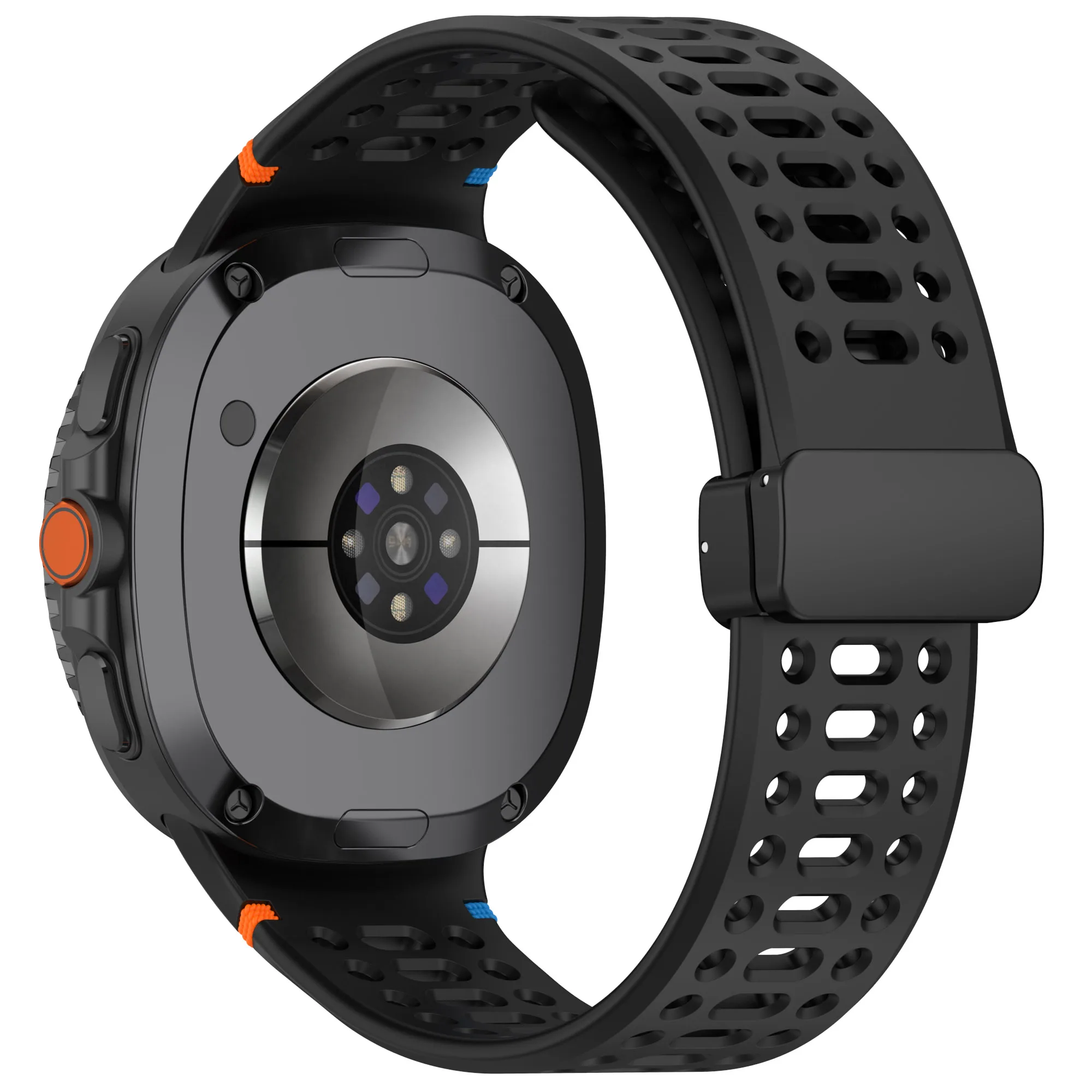 Breathable Silicone Magnetic Watch Strap Bracelet
