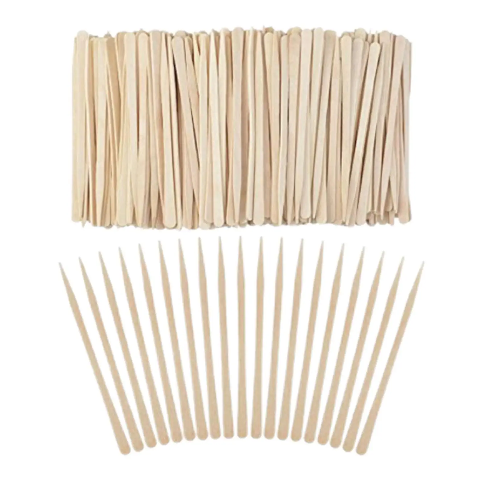 Mini Wood Wax Spatulas Eyebrow s Salon Supply Body Hair Removal 3