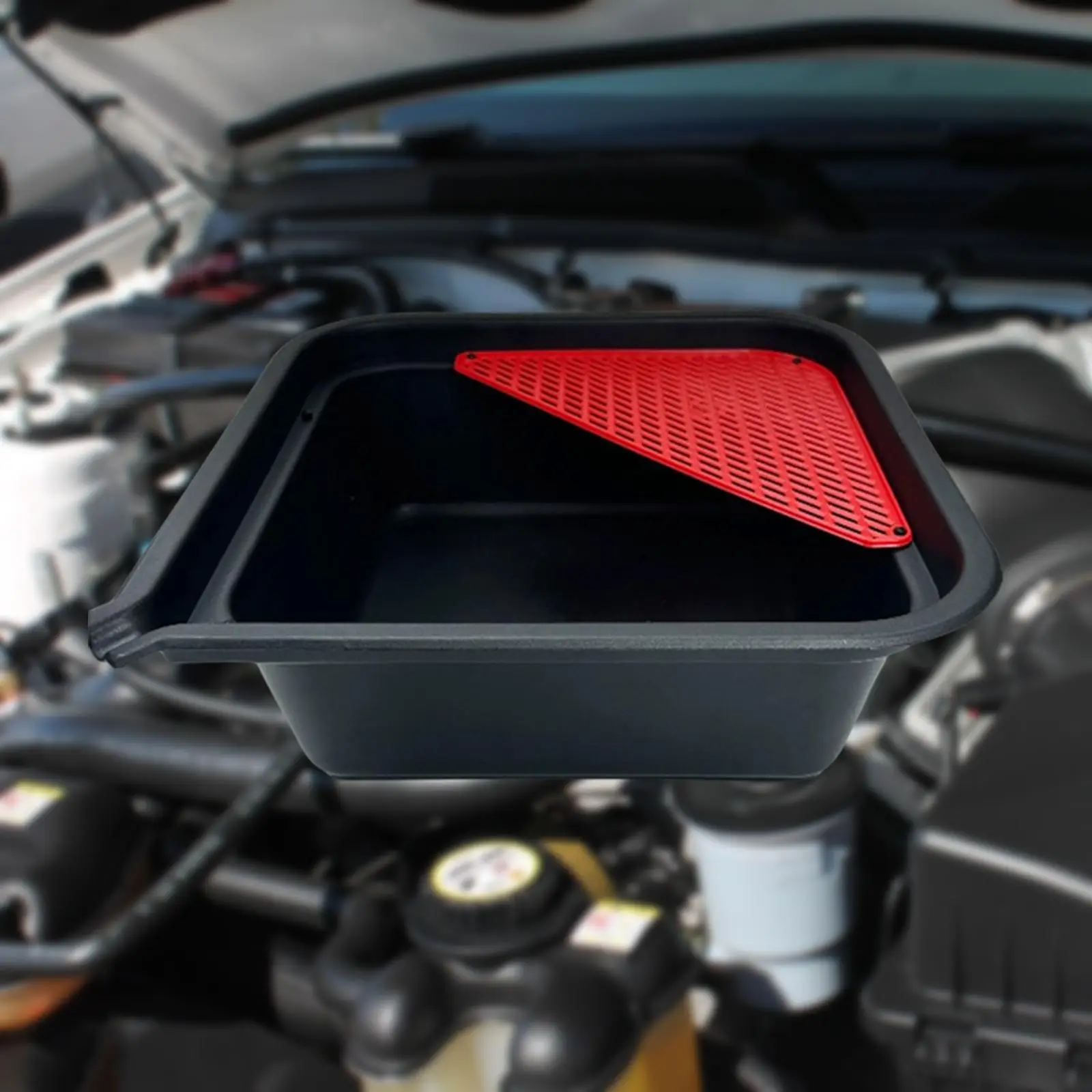 9 Liters Mechanic Automotive Oil Drain Pan Oil Change Tray Lightweight Auto