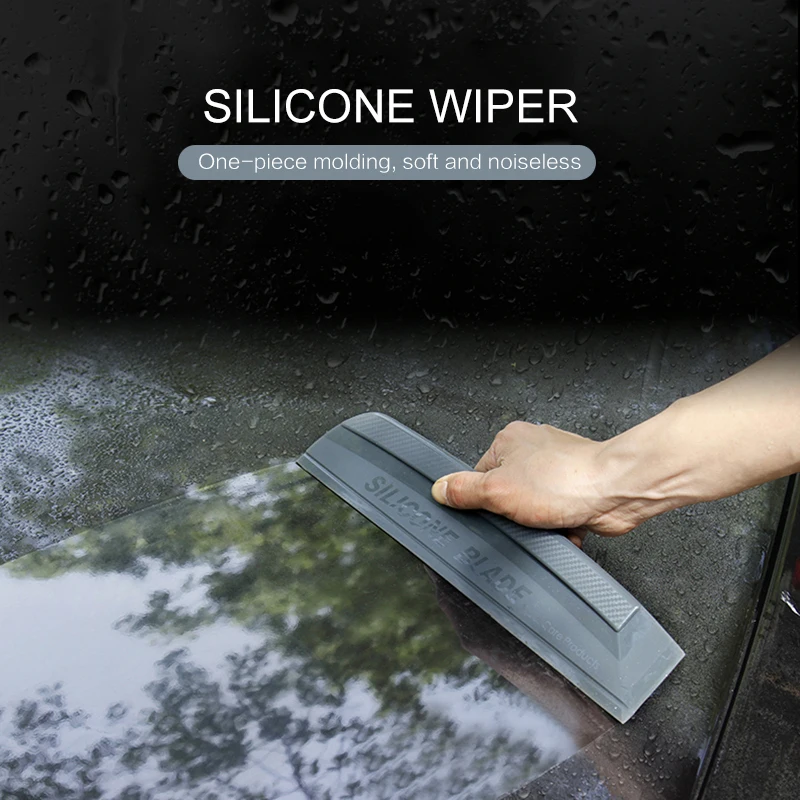 

Car Wrap Soft Silicone Squeegee Tools Non-Scratch Glass Window Wiper Drying Blade Clean Scraping Film Scraper Auto Accessories