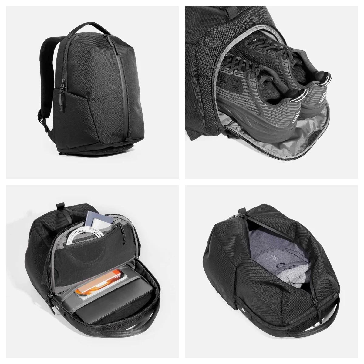 

Aer Fit Pack 3 Black - Compact Gym/Work EDC Backpack, Ventilated Shoe Compartment, Fits 16” Laptop, Water Bottle Pockets BNWT