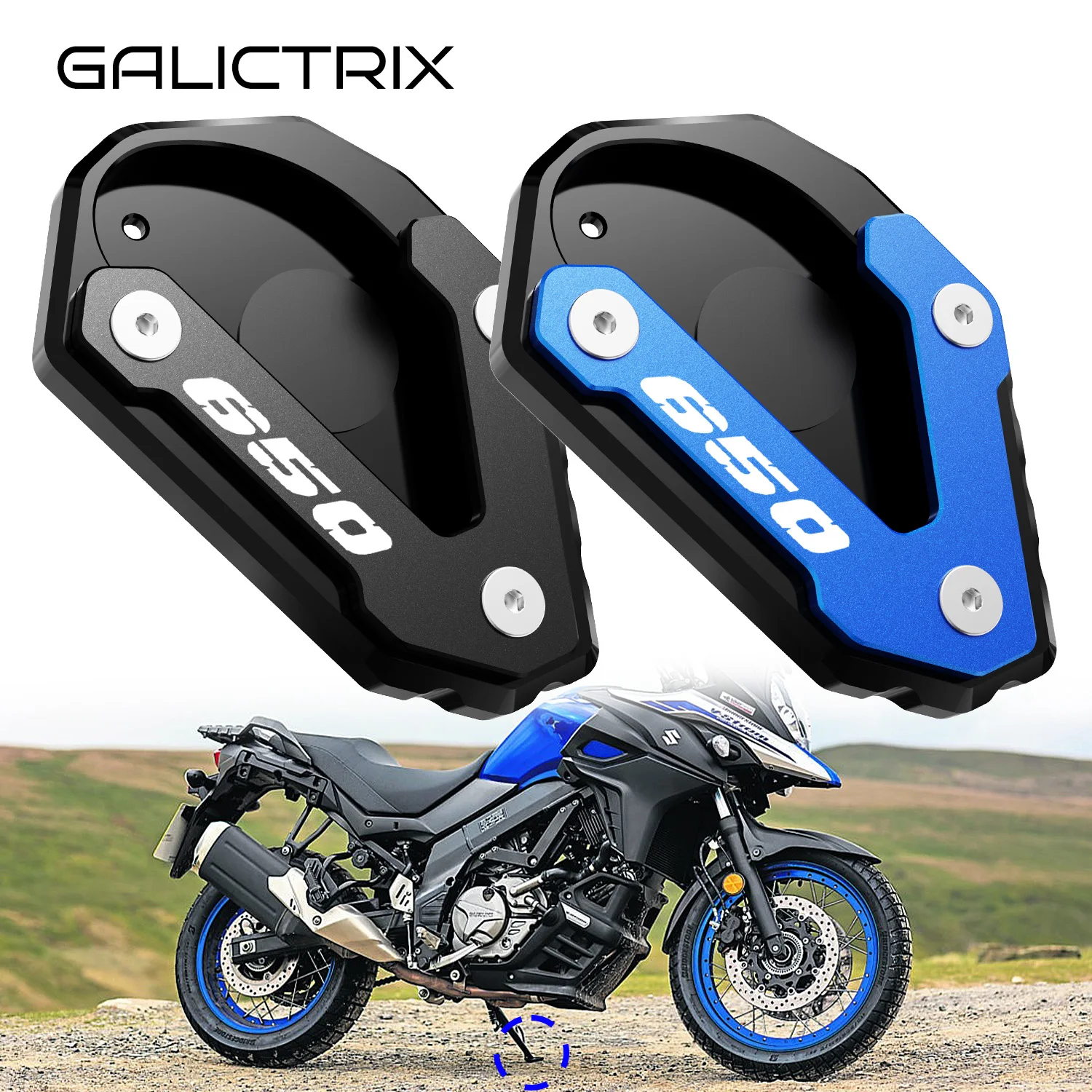 Motorcycle Side Stand Kickstand Extension Pad Accessory