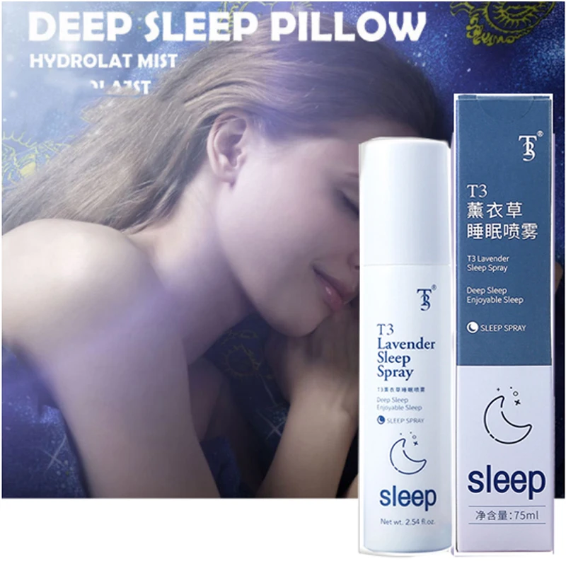 

Deep Sleep Pillow Spray 75ml Lavender Aromatherapy Aid Fast Sleep Refresh Relax Essential Oil