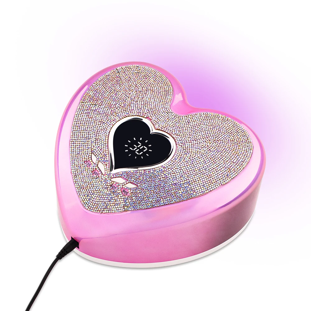 96W Heart Shape Christmas Elegant design Pro Cure UV LED Nail Lamp