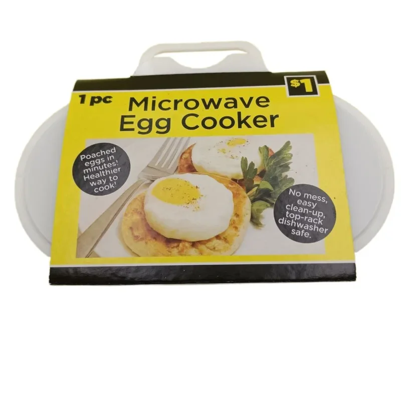 Egg Cooker Egg Poacher 1pc Plastic PP Microwave Oven Egg Steamer Kitchen Frying Tool DIY Cooking Gadget