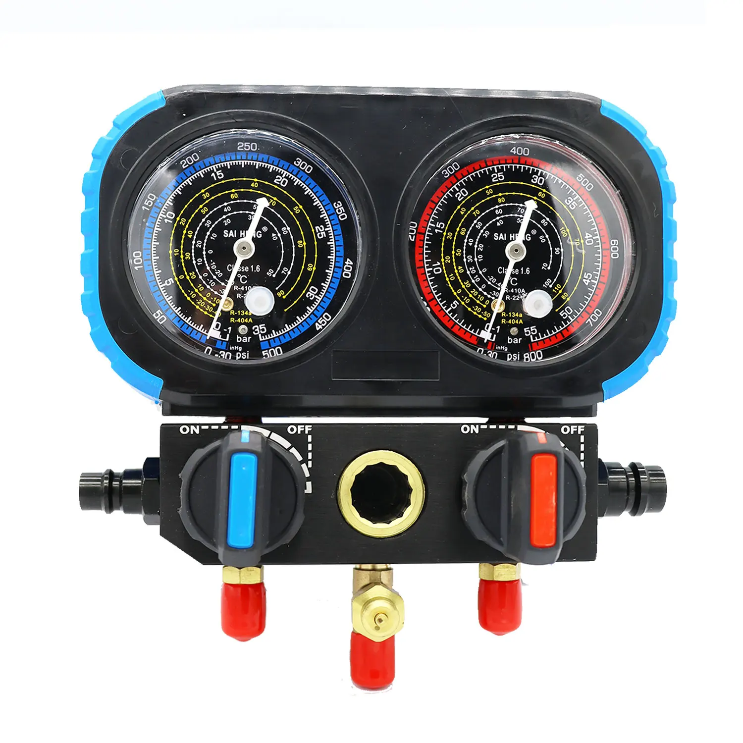 AC Gauges Set R1234YF R134A R404A R12 Refrigerant Recharge