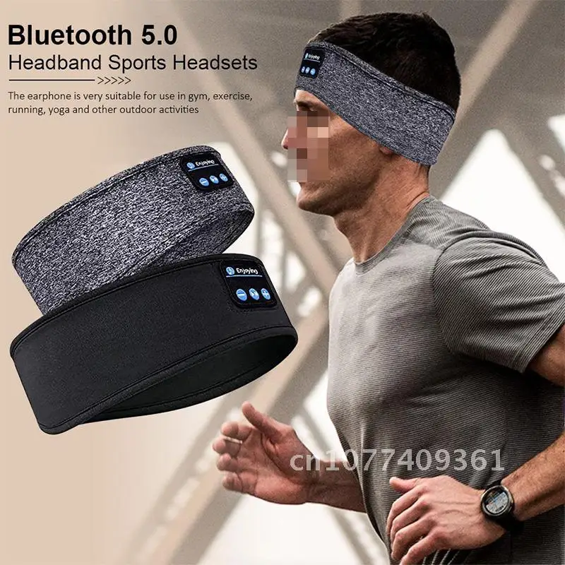 

Wireless Bluetooth Sleeping Headphones Sports Headband Thin Soft Comfortable Music Earphones for Side Sleeper Eye Mask