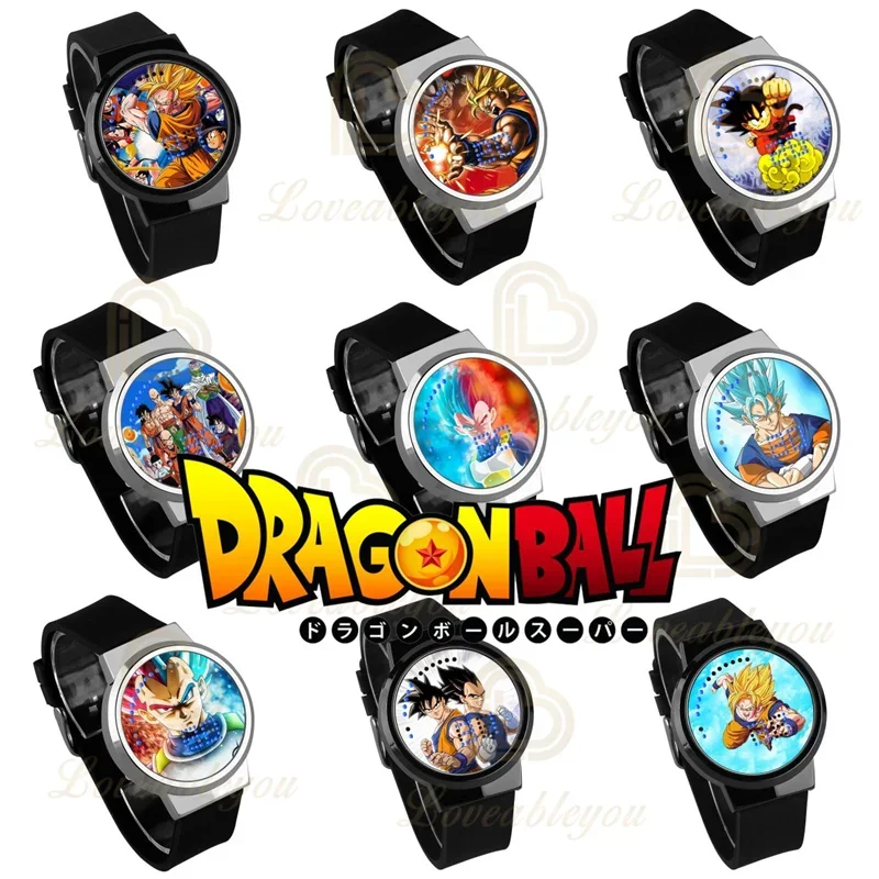 Son Guko Dragon Ball Z Touch Led Watch Per Teen Anime Creative Electronic Student Orologi Luminosi Regalo Di Compleanno Di Natale