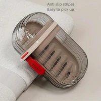 Portable Soap Box Travel Leakproof with Drain Holder Suitable for Bathroom Kitchen Camping Gym Simple Soap Storage Box 1