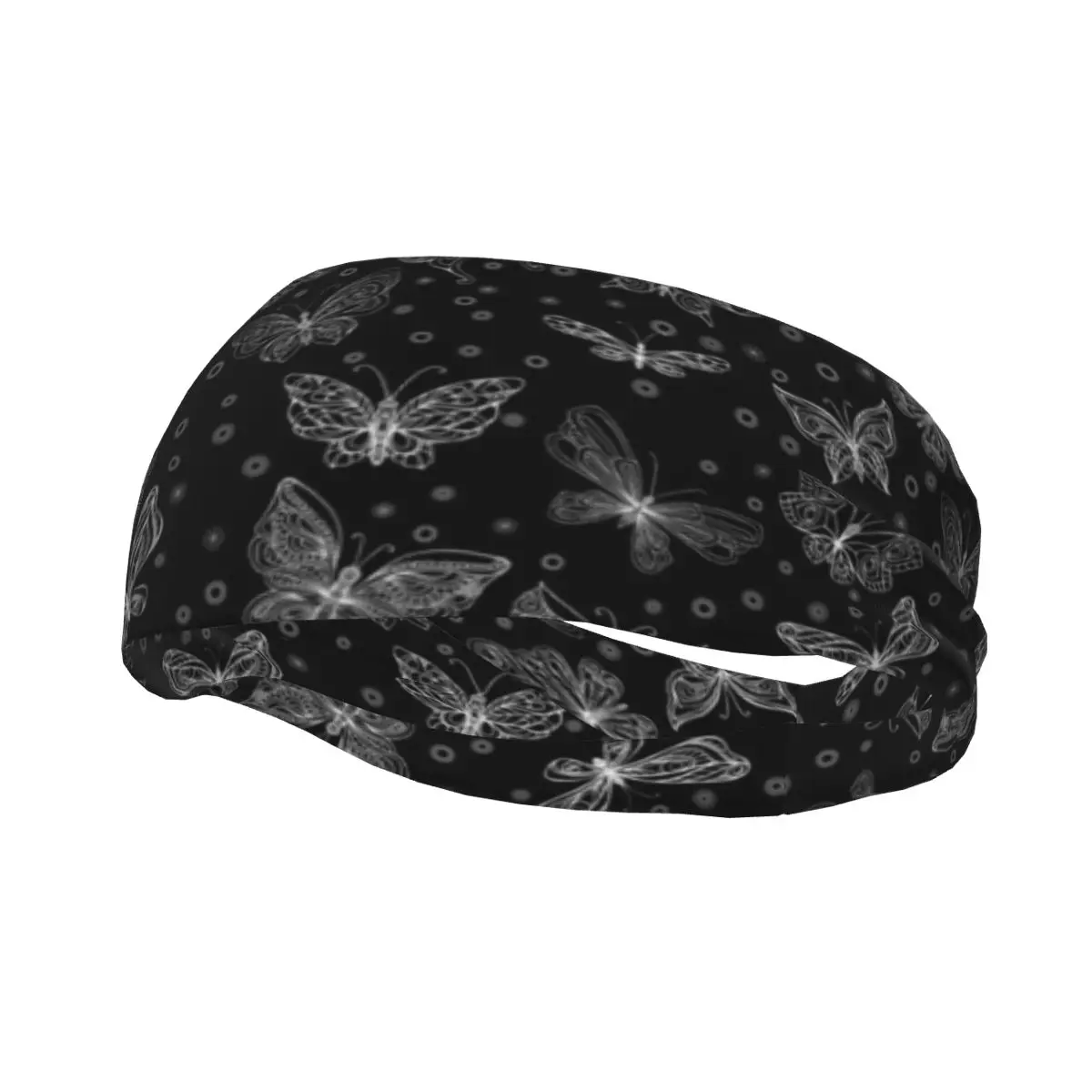 

Butterfly Sweatbands Soft Athletic Sweat Headbands for Women Men Headwrap Hair Bandages Gym Fitness Yoga Hair Sweat Band