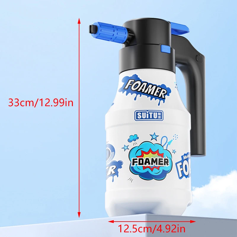 전동 펌프 폼 분무기, 고압 세차용 공압 세척기, 가정용 청소용 폼 스노우 세차 스프레이 병