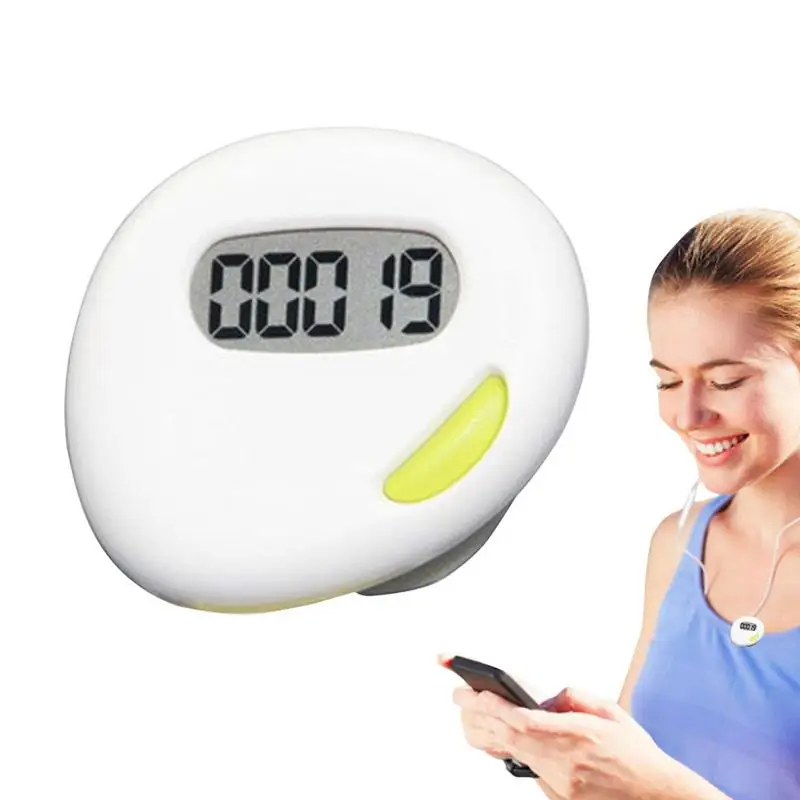 Pedometro Sportivo Clip On Pocket Pedometro Lungo Tempo Di Standby Anziani Clip On Pedometro Walking For Running Walking Indoor Outdoor