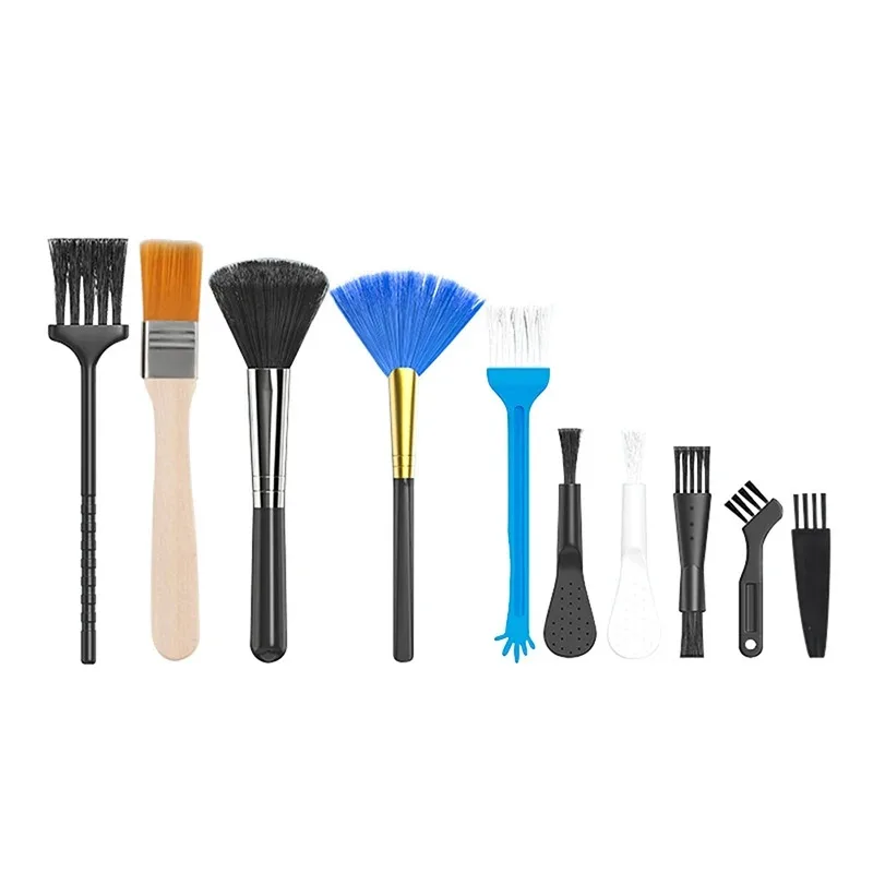 Cleaning Kit 10Pcs PC Laptop Keyboard Cleaning Brush Kit Small Tools Car Phone Dust Brushes Dust Cleaner Shaver Household Accessories