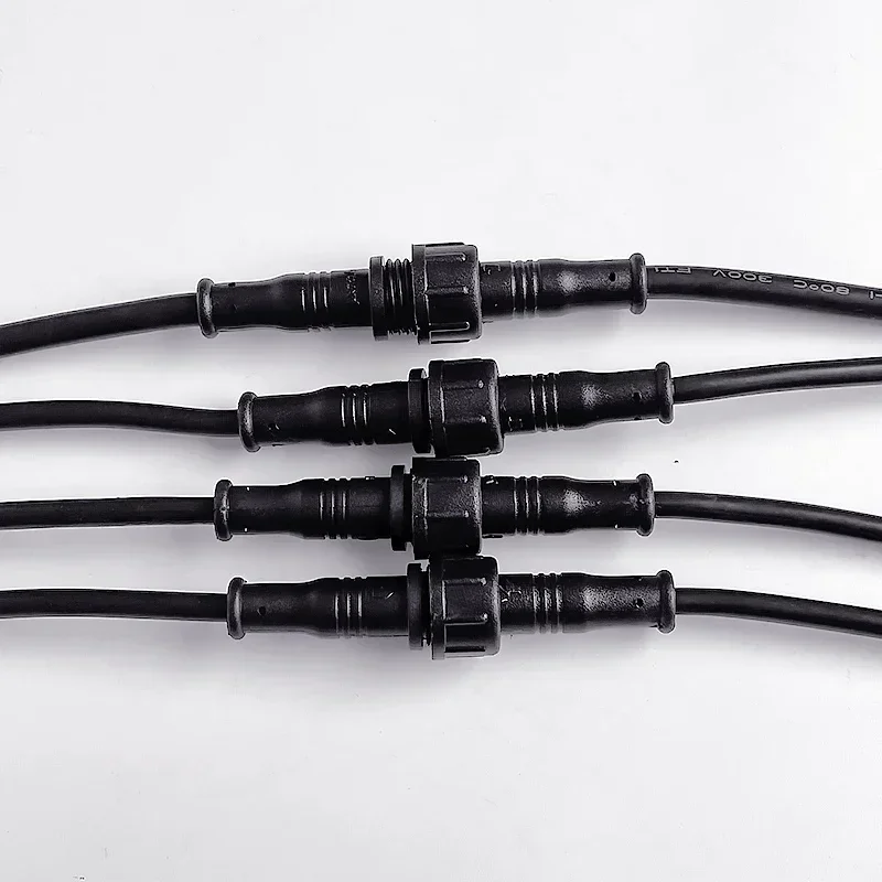 5/20Pcs M12 Waterproof 2 3 4 5Pin IP65 Cable Wire Plug for LED Strips Male and Female Jack 20cm Length Connector Small Size Head