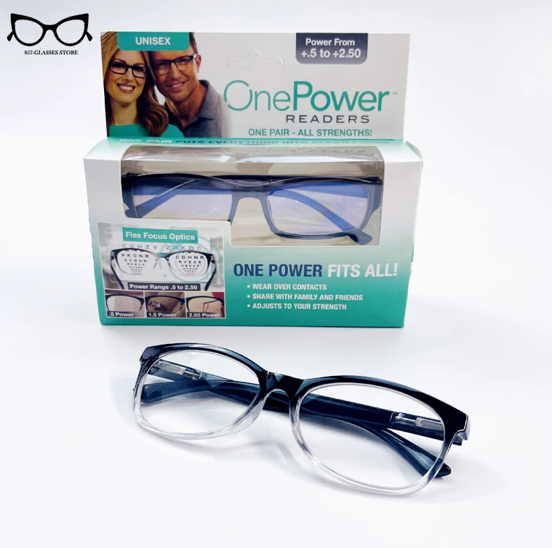 

Adjustable Multifocal Reading Glasses Focus Auto Adjusting Optic One Power Readers Reading Glasses ranges from 0.5 to 2.75