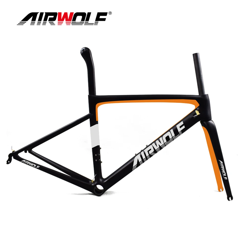 ライトカーボンロードバイクフレーム、リムブレーキ、Vブレーキ