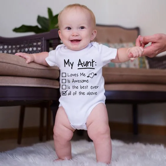 Newborn Auntie Clothes | Newborn Baby Clothes | Aunt Newborn Clothes -  Toddler Jumpsuit - Aliexpress