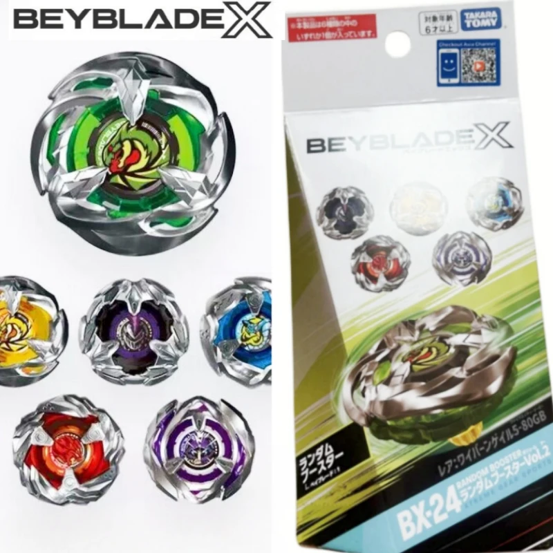 Beyblade X BX-24 Booster Aléatoire Vol.2 – Métal – 1 Beyblade Sur 6 – Couleurs Spéciales – Dès 6 Ans (Nécessite Stade Et Lanceur)