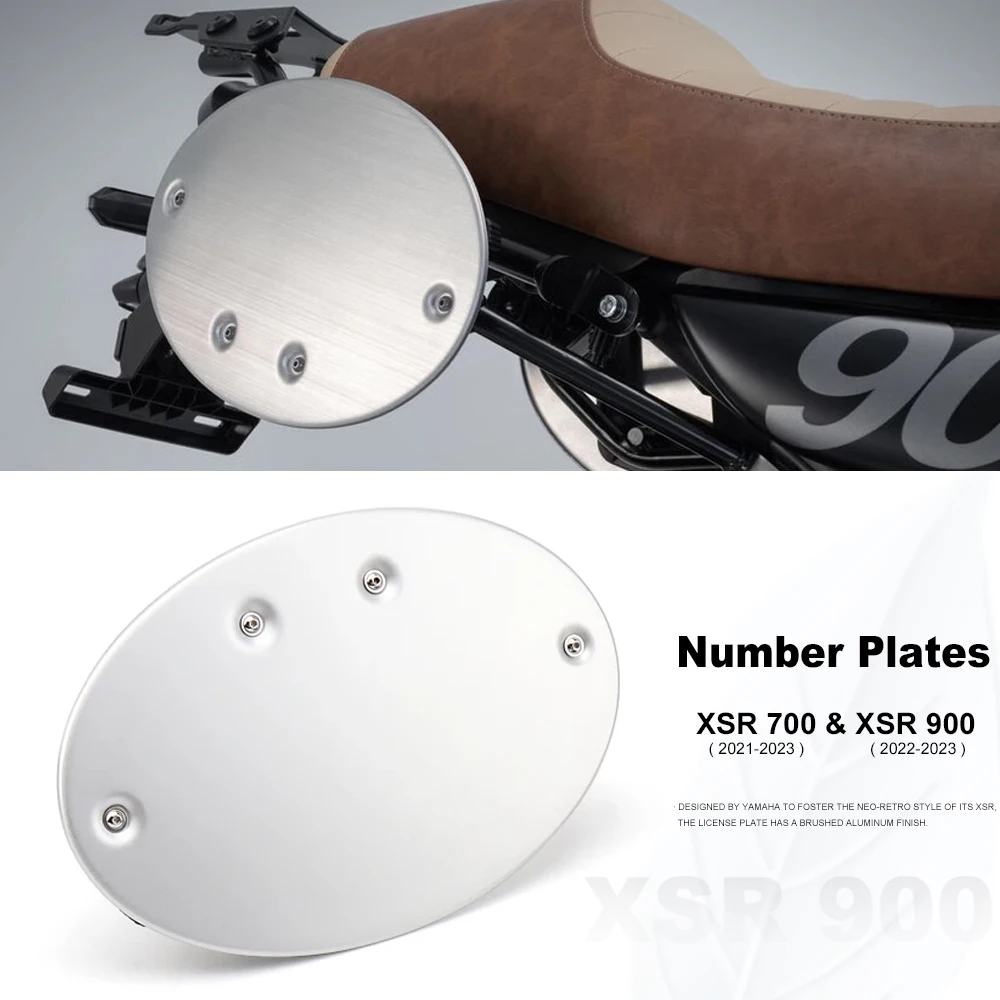 Nuovi Accessori Targa In Alluminio Lato Moto Targa Ovale Per Yamaha Xsr900 Xsr 900 2022 2023 Xsr700 Xsr 700 2021