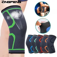 1PC Fitness course cyclisme genouillère bretelles élastique en Nylon Sport Compression genouillère manchon pour basket-ball volley-ball 1