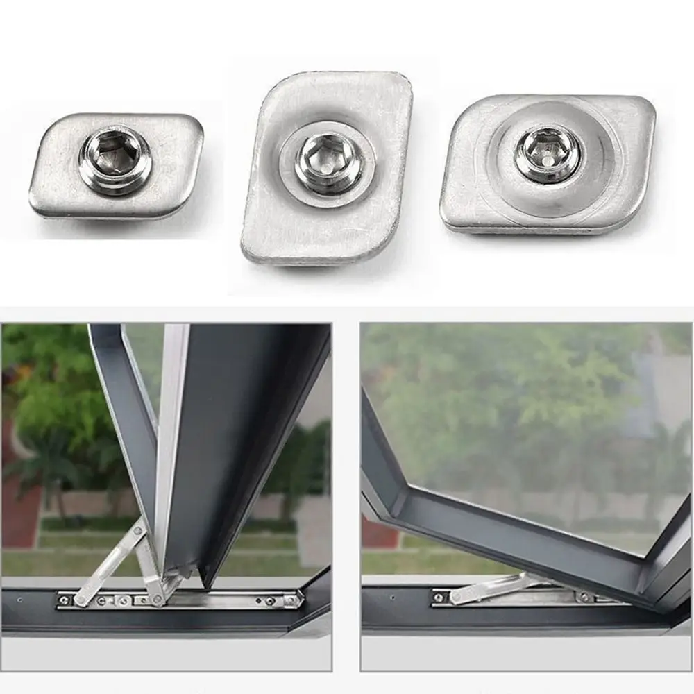5PCS Non Punching Stainless Steel Window Limiter Casement Window Accessories Lock