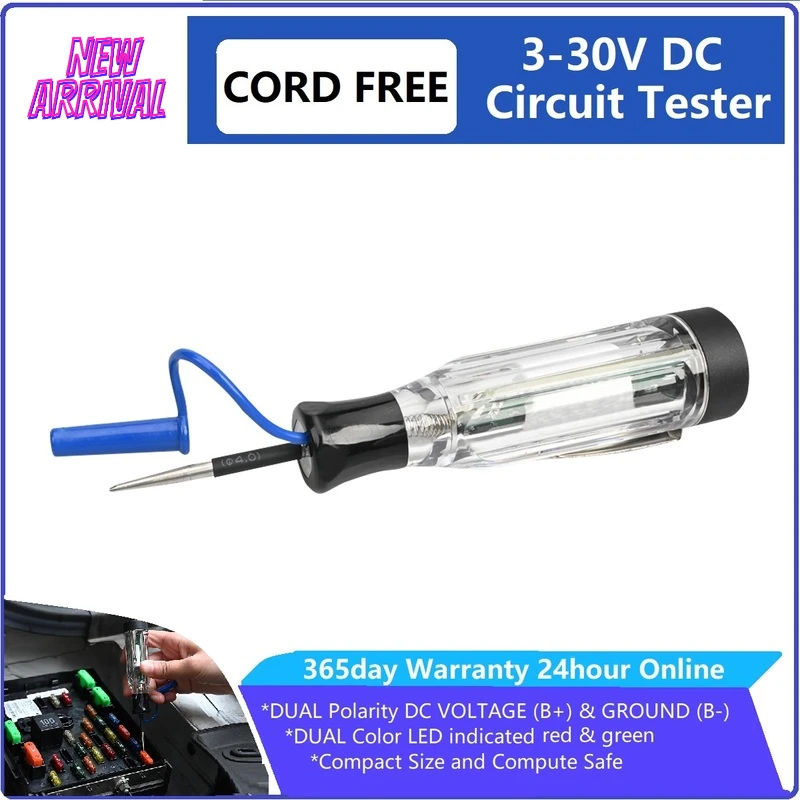 Cord Free Circuit Tester 324v Dc Snap On Car Electric Tester Led Lamp