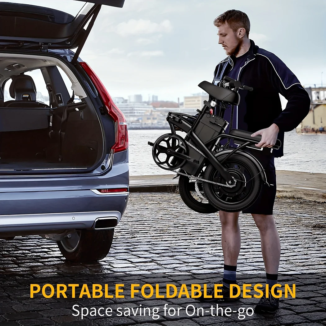 Deepower Electric Bike K100 400W Folding Ebike 48V30AH Removable Battery Disc Brake City Commuter Electric Bicycle for Adults 6 S76fae5a23e3c4bff84a58ec9cf1dfe98n