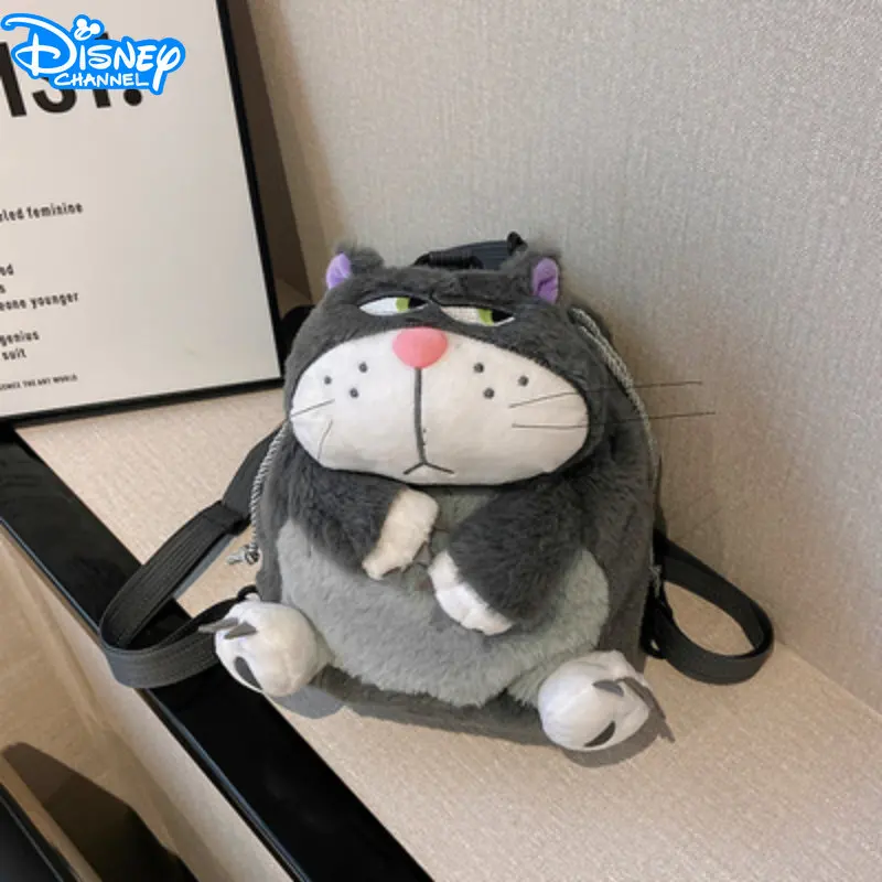 Disney dos desenhos animados japonês bonito lucifer gato mau cinderela  anime pelúcia mochila portátil cordão bolso meninas brinquedos sacos de  armazenamento - AliExpress