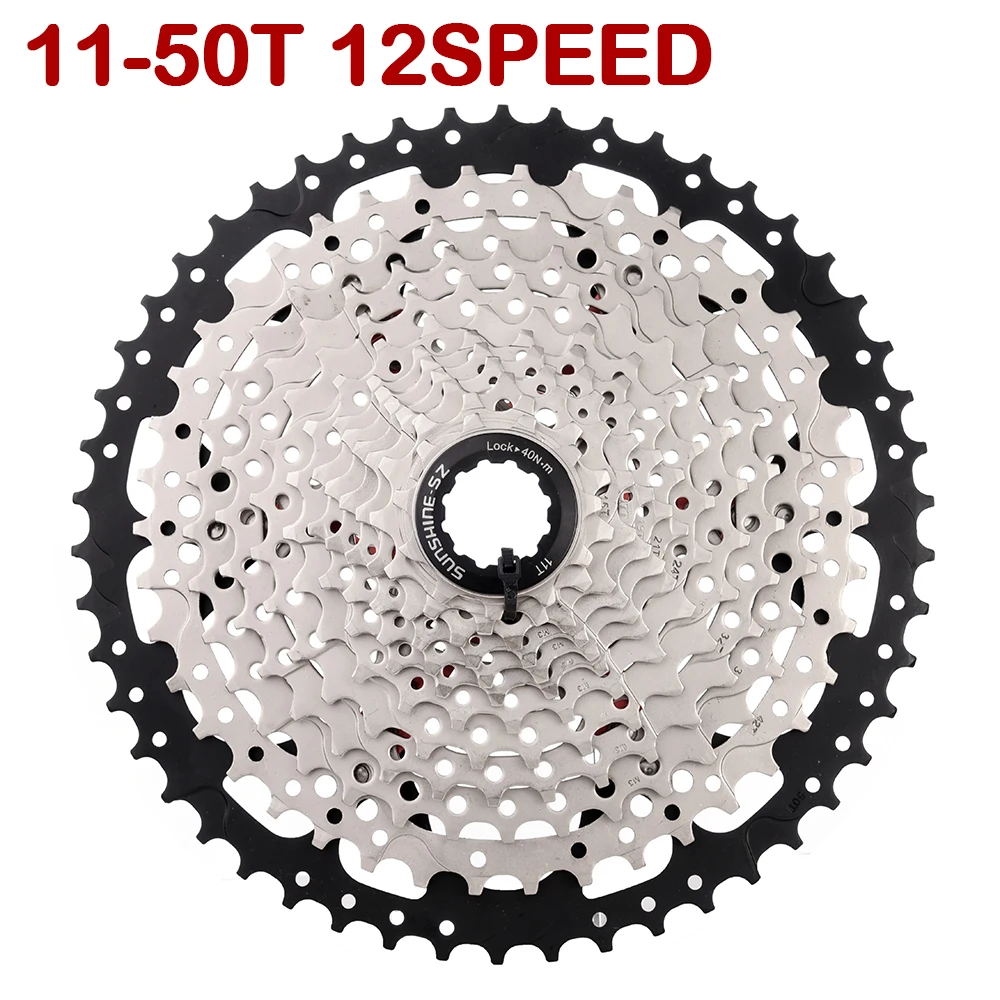 SHIMANO-Grupo DEORE M6100 1x12s para bicicleta de montaña, desviador trasero 10-51T, Cassette Sunshine K7 DEORE 12S, Kit de 4 piezas