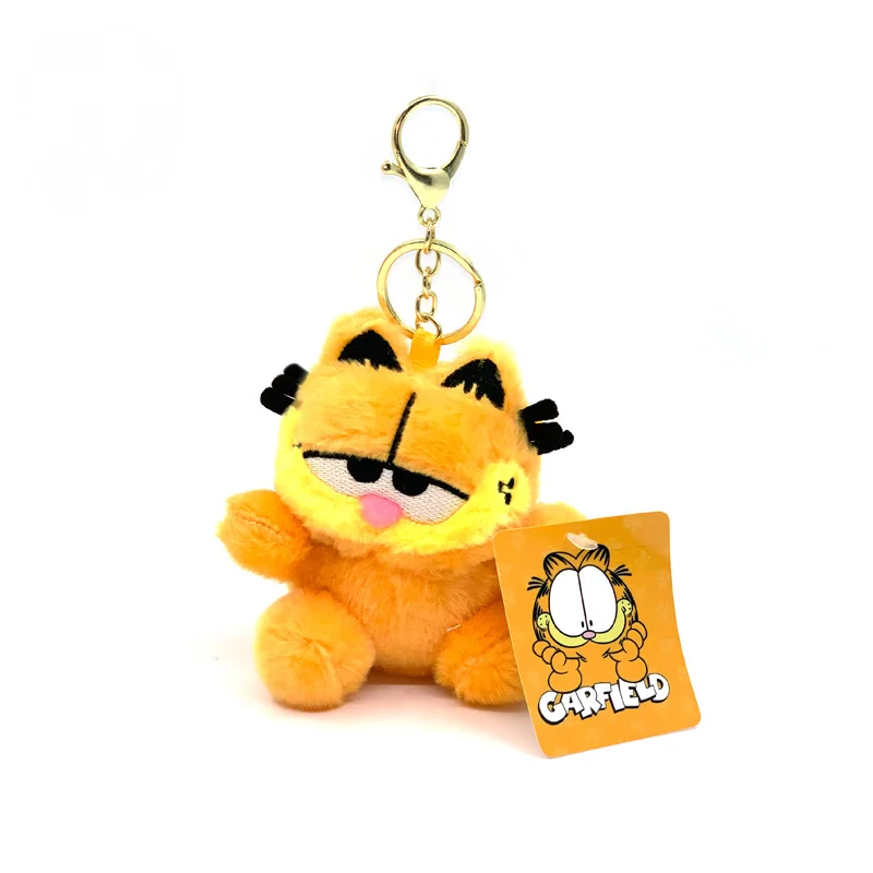 Anime Plush Doll Kawaii Anime Cartoon Garfield Plush Toys Doll Keychain Backpack Pendant Decoration Kids Gifts