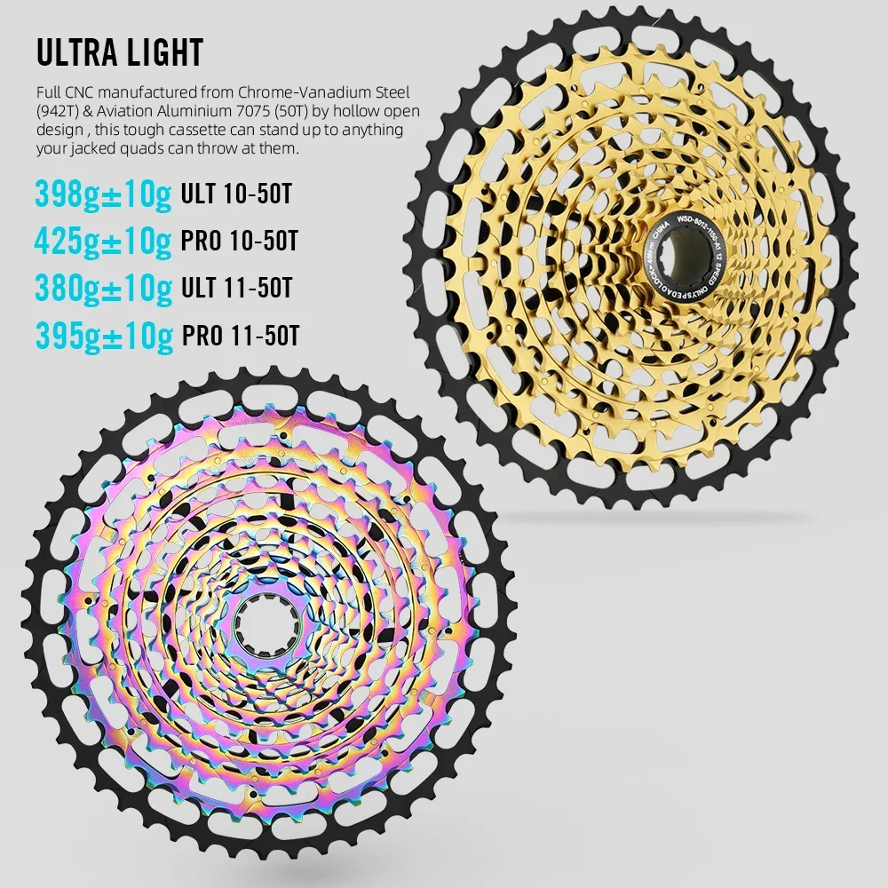 Spedao MTB Cassette 10-50T 11-50T Moutain Bike 12 Speed Cassette SuperLight Full CNC XD HG 12 Speed Flywheels MTB Bike Parts bicycle cassette bicycle parts