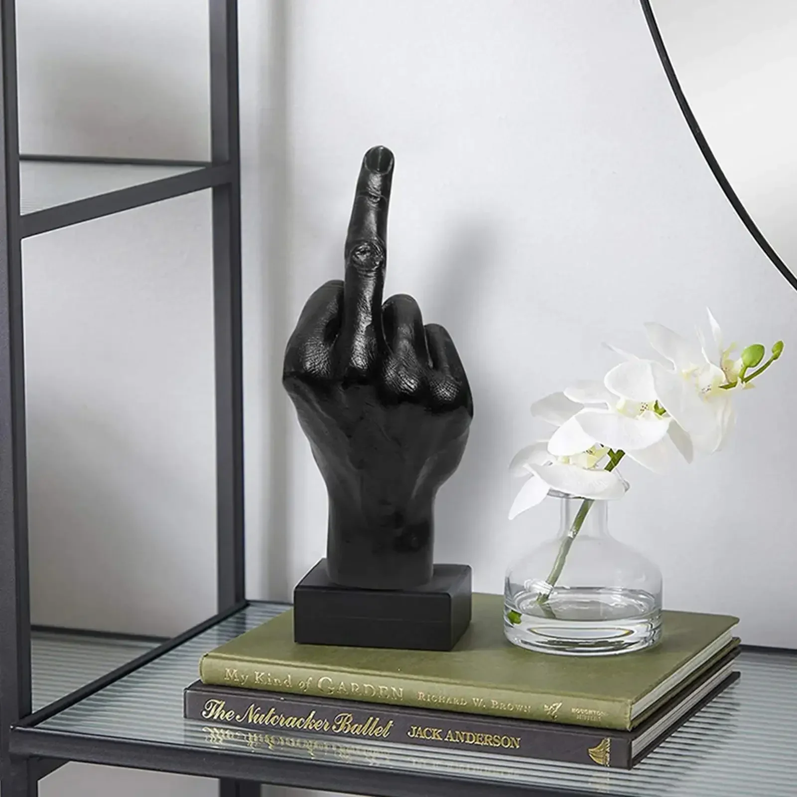 

Resin Home Middle Potted Plant Flower Finger Nordic Craft Statue Style Sculpture Decoration Creative Garden Modern