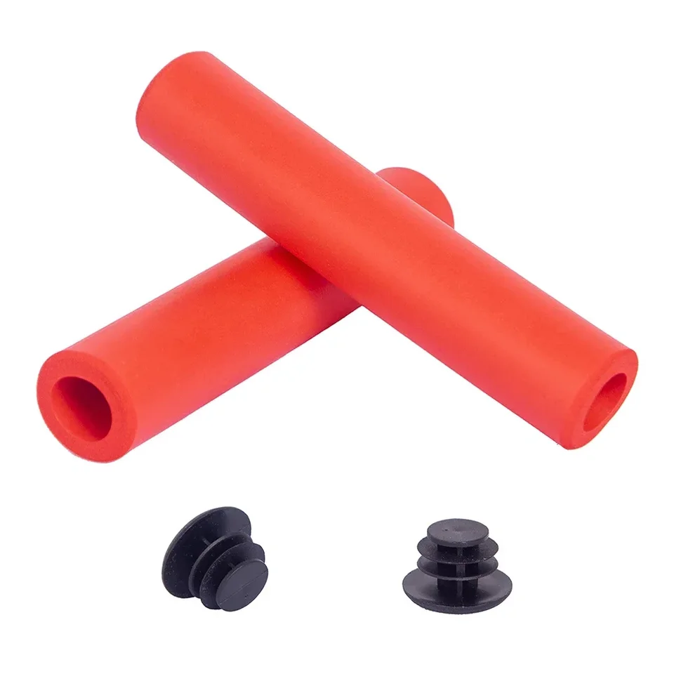 Manopole Manubrio Bici In Morbida Spugna Di Silicone - Set Da 2 Impugnature Antivibrazione Per Mountain Bike E Bici Da Città, Lunghezza 13 Cm