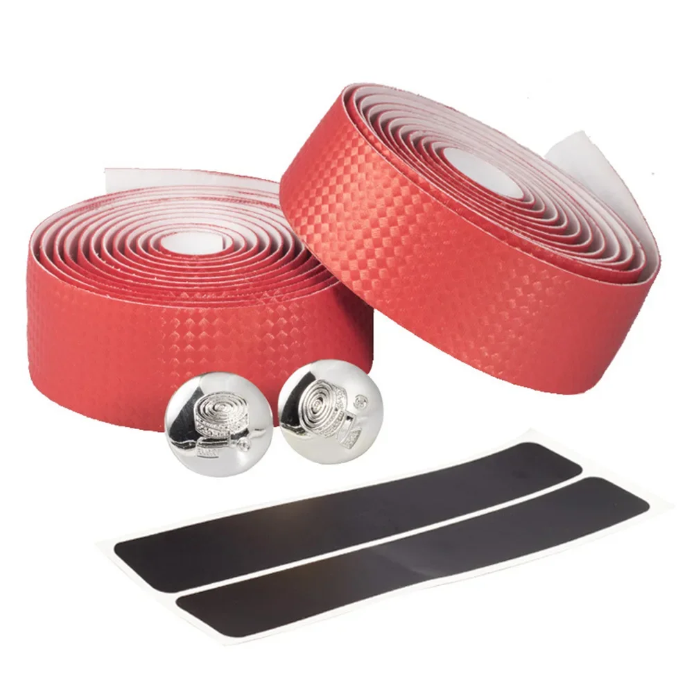 1Pc Bicycle Handlebar Tape Carbon/Camouflage Anti-Slip Damping Cycling Road Bike Handle Belt Wraps with Bar End Plugs