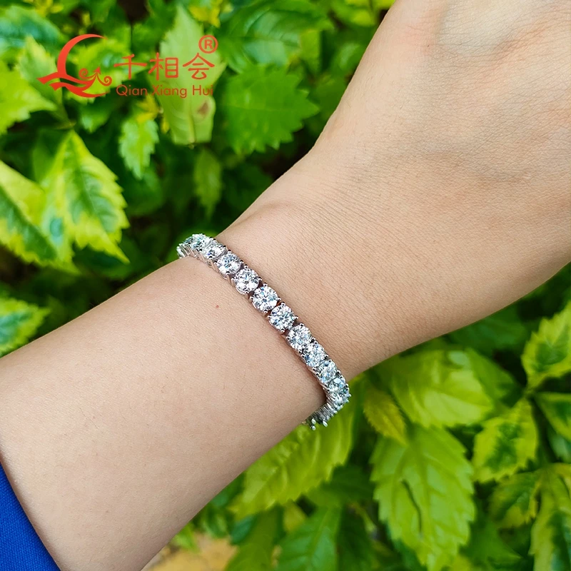 3mm 4mm 5mm 6.5mm Luxury Tennis Bracelet S925 Sterling