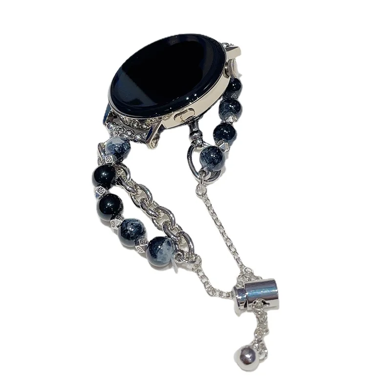 18mm 20mm 22mm Jewelry Beads Watch Band for Huawei GT4 41mm 46mm Metal Chain Bracelet for Huawei Watch Fit New Strap Accessories