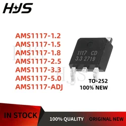 10pcs High - Efficiency Fixed/Adjustable Voltage Regulator LDO ICs - TO - 252 Package (AMS1117 - 1.2)