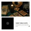 Tarot Tablecloth Tablecloths Pentacle Black Cover Divination Decoration Decorate 6